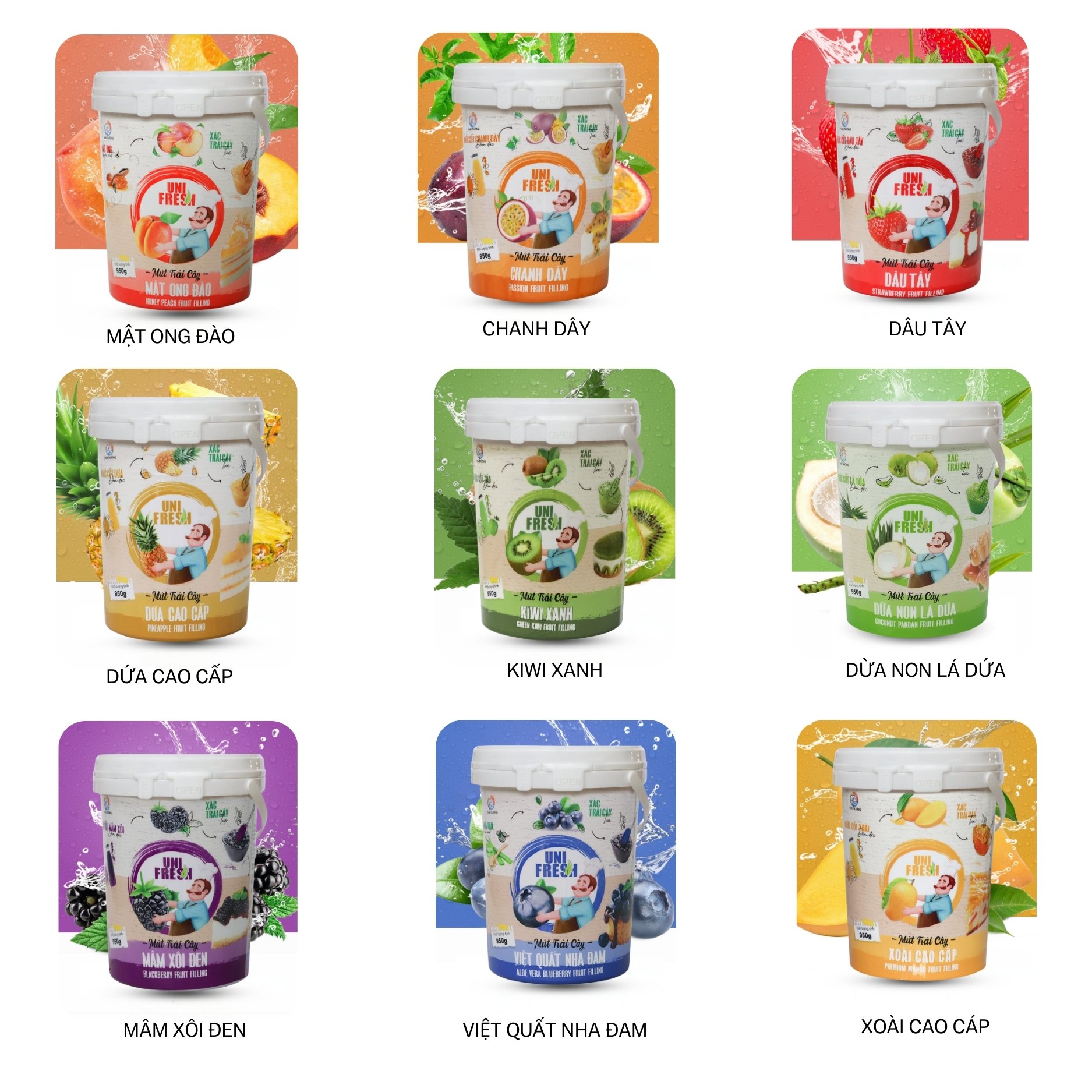 UNIFRESH Fruits Filling 950G