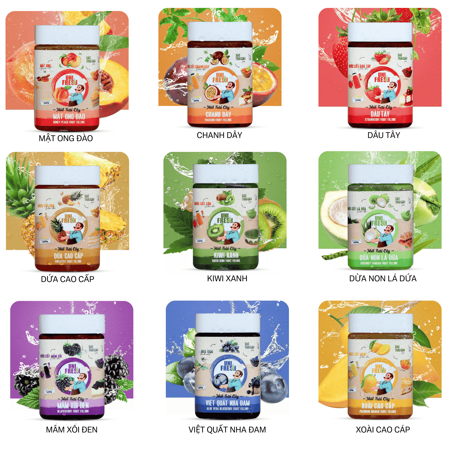 UNIFRESH Fruits Filling 350G